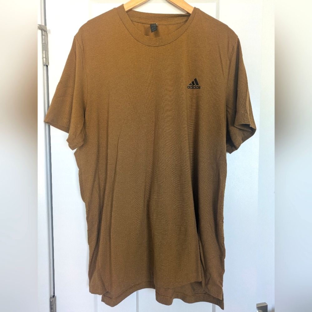 Adidas Men's Brown T-Shirt